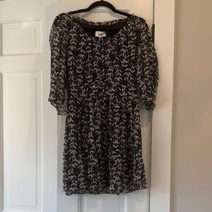 ba&sh patterned flowy mini dress